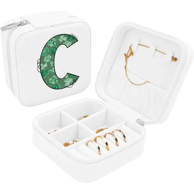 Engraved Travel Jewelry Case: Personalized Elegance Wherever You Go - monogram travel jewelry box 3