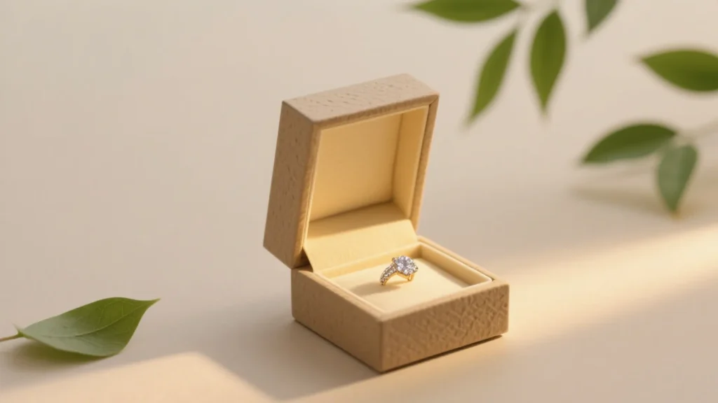 open jewelry box with ring