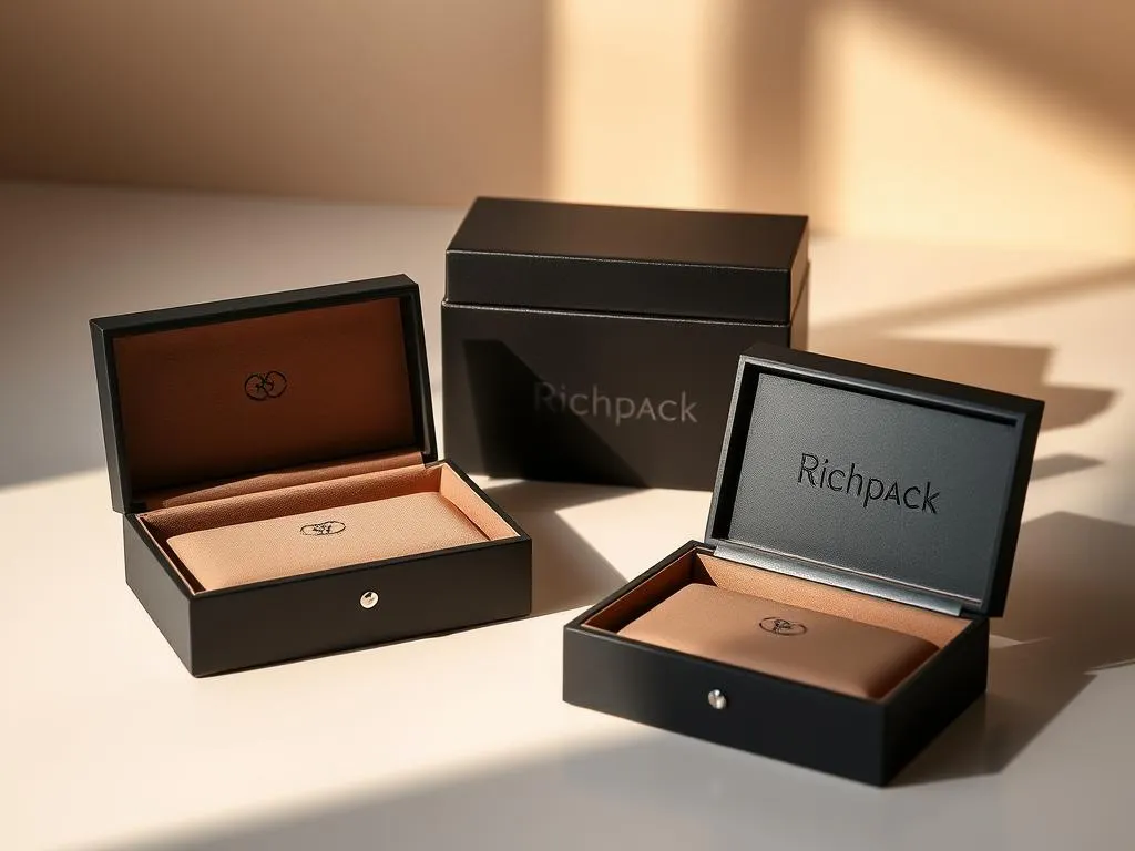 open richpack jewelry boxes black brown
