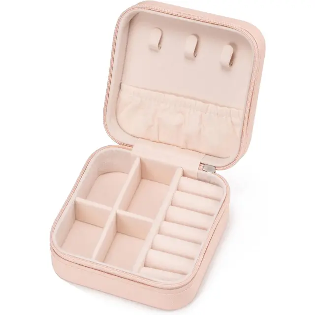 Engraved Travel Jewelry Case: Personalized Elegance Wherever You Go - personalized jewelry box for women 1