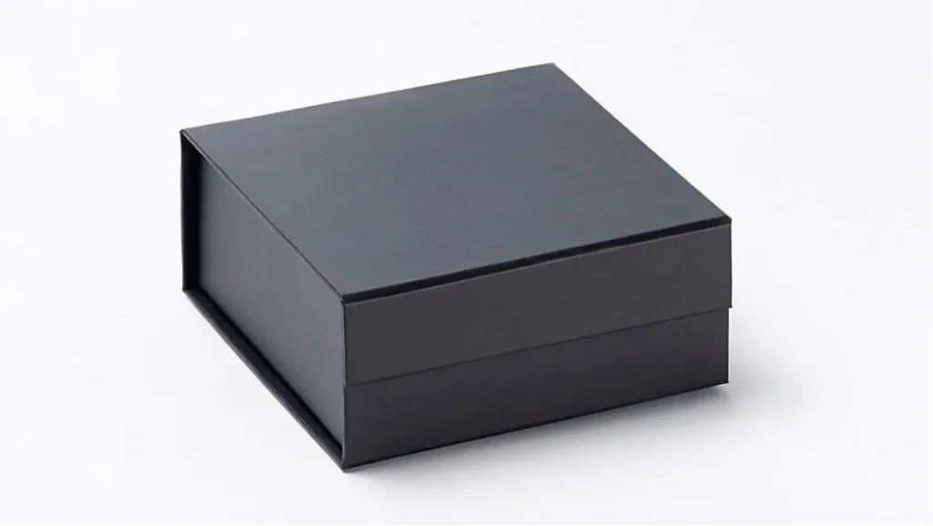 plain black luxury jewelry box