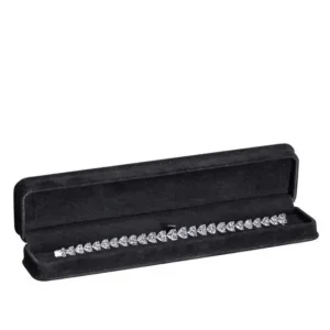 Suede Bracelet Box Black | Custom Jewelry Packaging – Richpack - Suede Bracelet Box 2