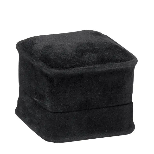 Black Suede Ring Box | Custom Jewelry Packaging – Richpack - Suede Ring Box 3