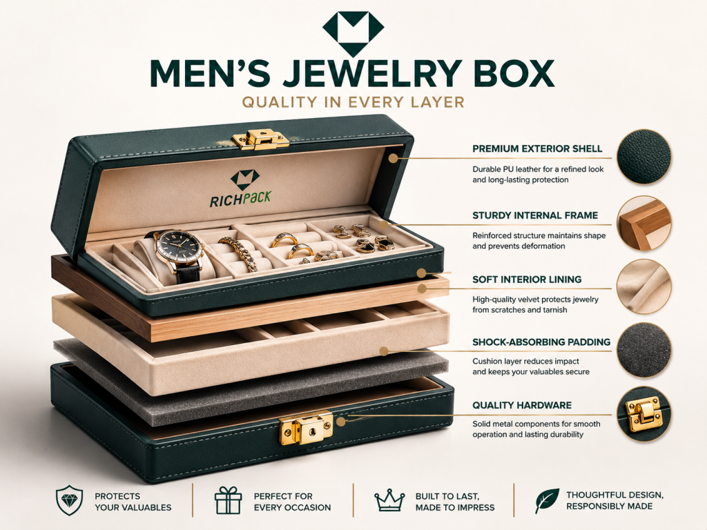 What Is a Men's Jewelry Box Made Of? - The Anatomy of a Men's Jewelry Box
