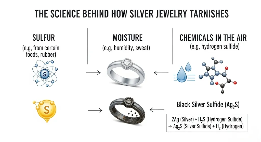 The Science Behind How Silver Jewelry Tarnishes