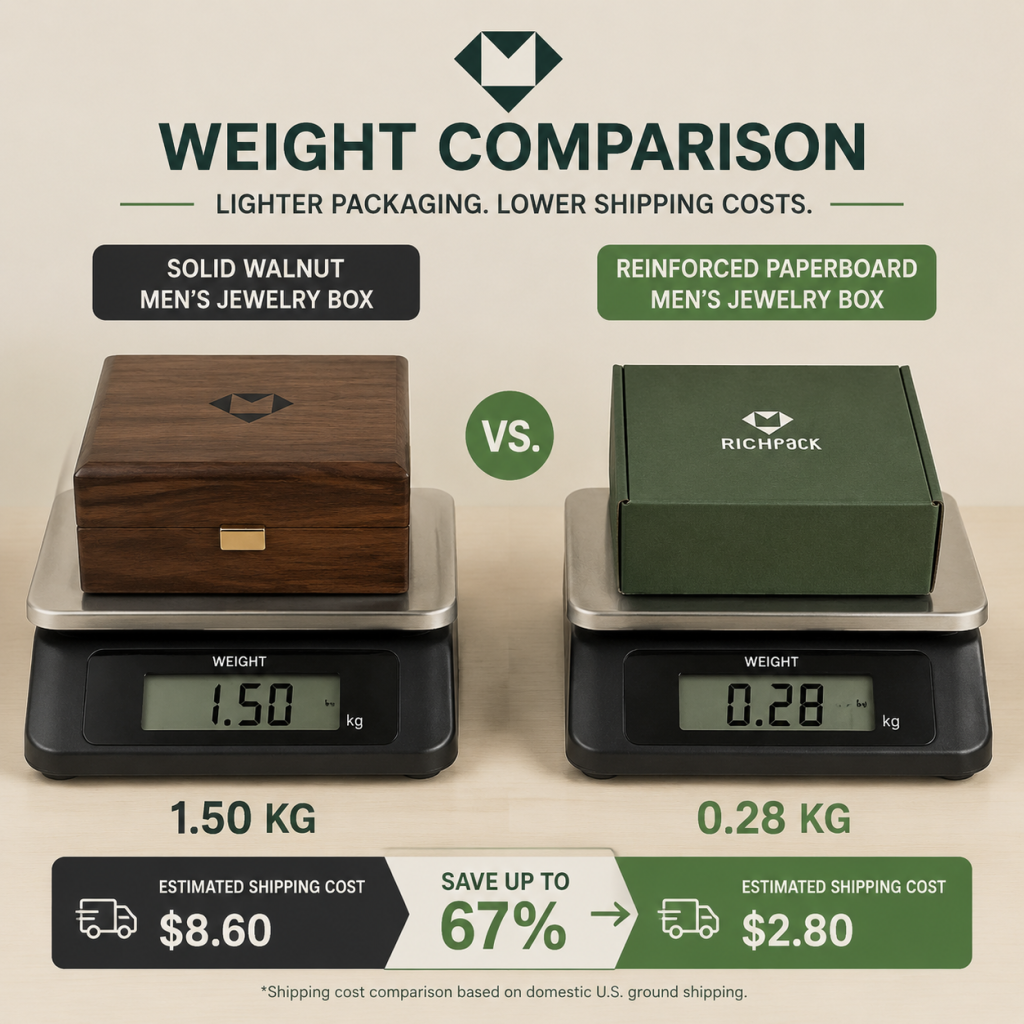 What Is a Men's Jewelry Box Made Of? - Weight and Portability