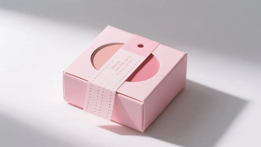 die cutting pink striped jewelry box