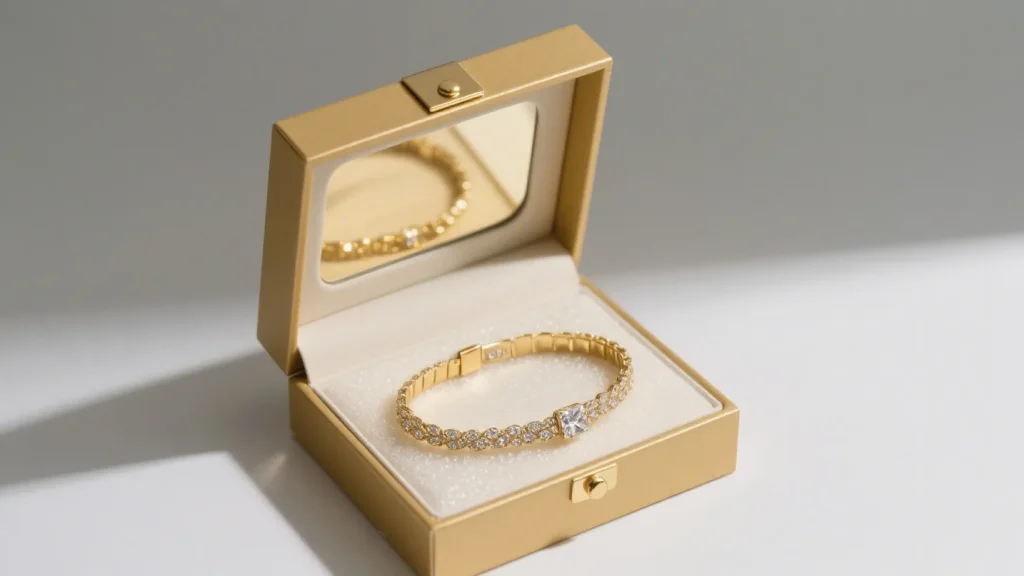 foam inserts ring jewelry box gold luxury