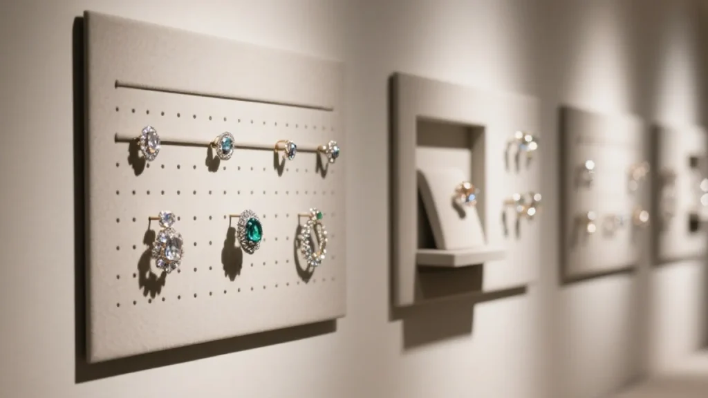 framed jewelry wall art display