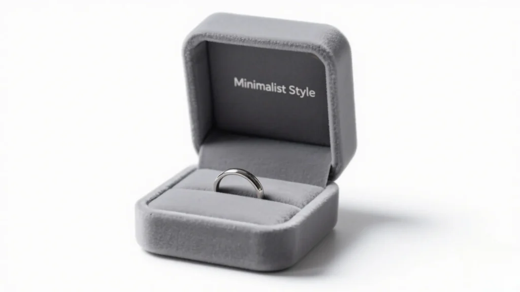 gray velvet ring box