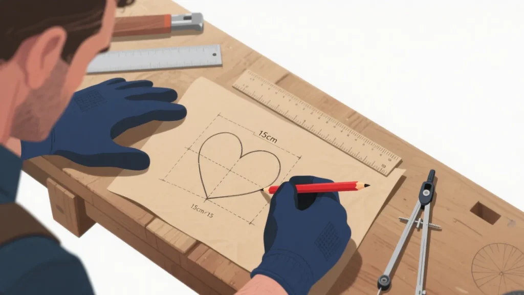 handcrafted heart box design process