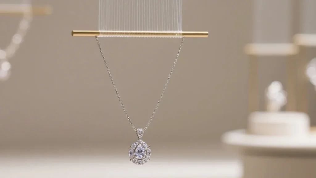 hanging necklace jewelry display rack