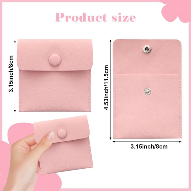 Small Jewelry Pouch Purple PU | Custom Jewelry Packaging – Richpack - jewelry bags bulk 2