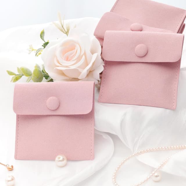 Small Jewelry Pouch Purple PU | Custom Jewelry Packaging – Richpack - jewelry bags bulk 4