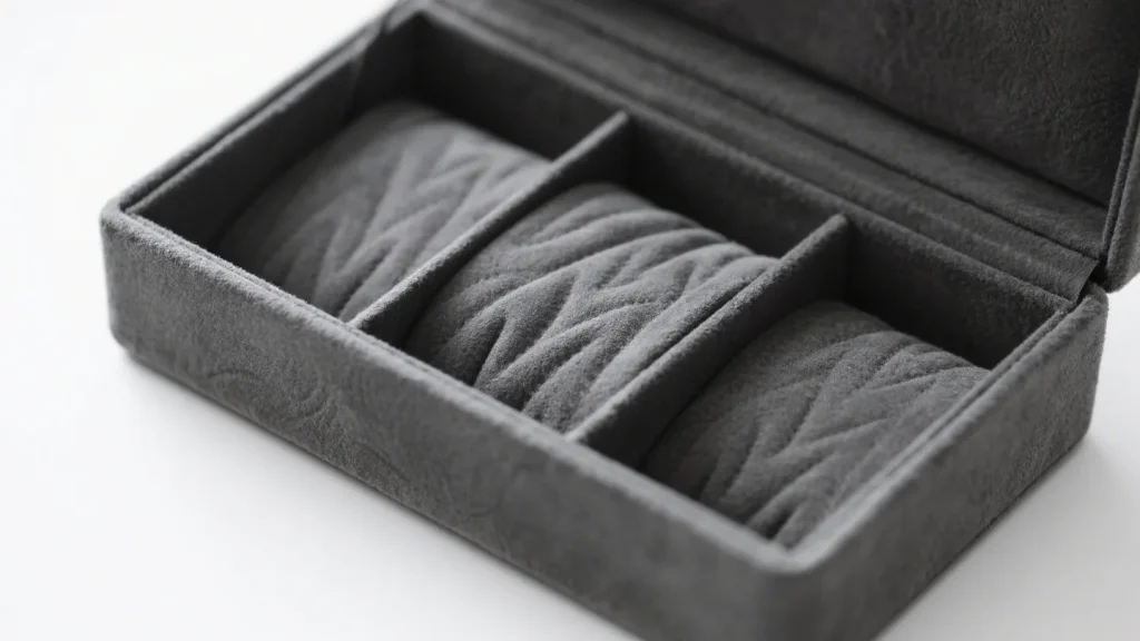 men jewelry box compartmentalized interior