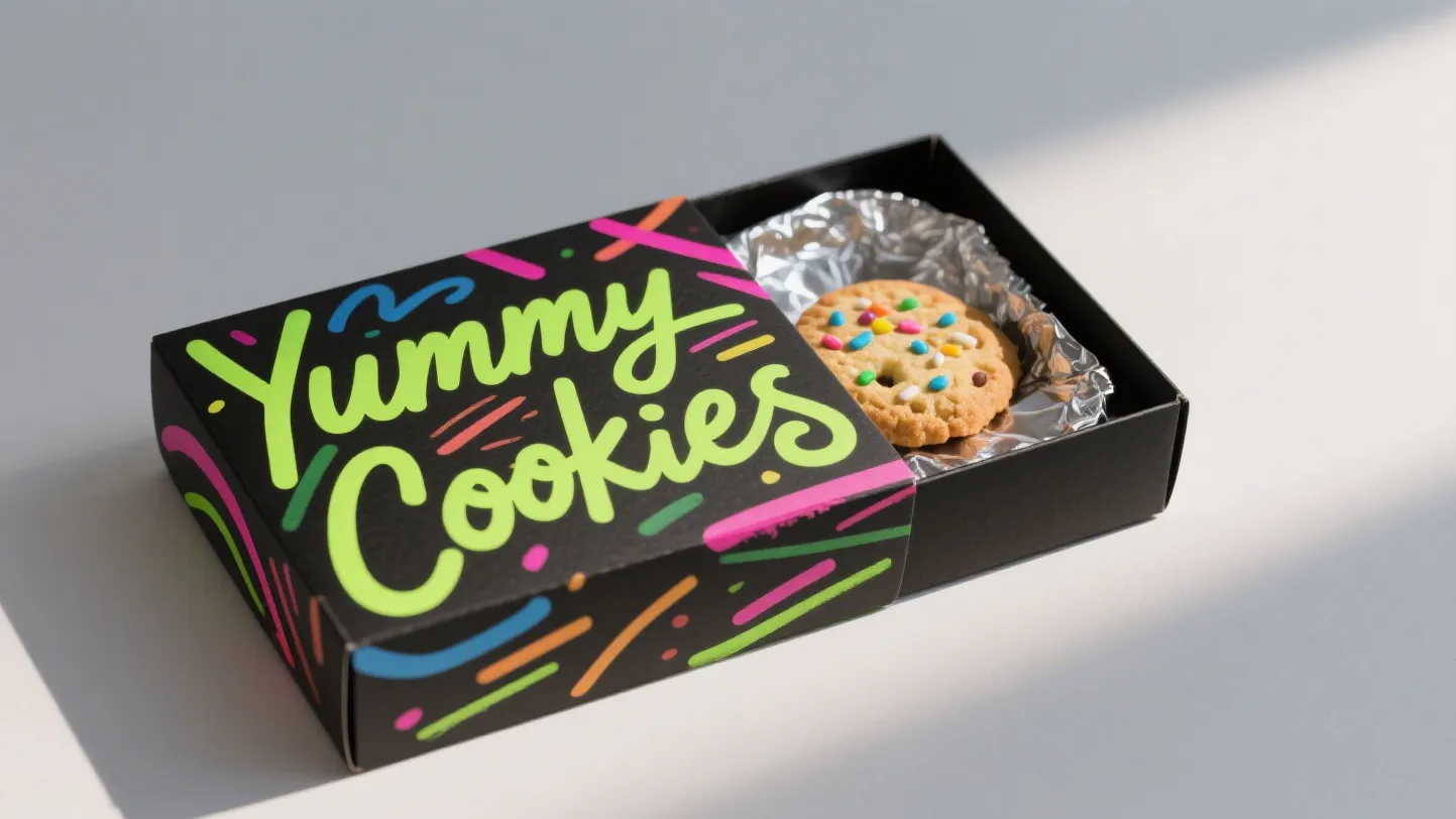 personalized cookie paper gift box packaging with logo