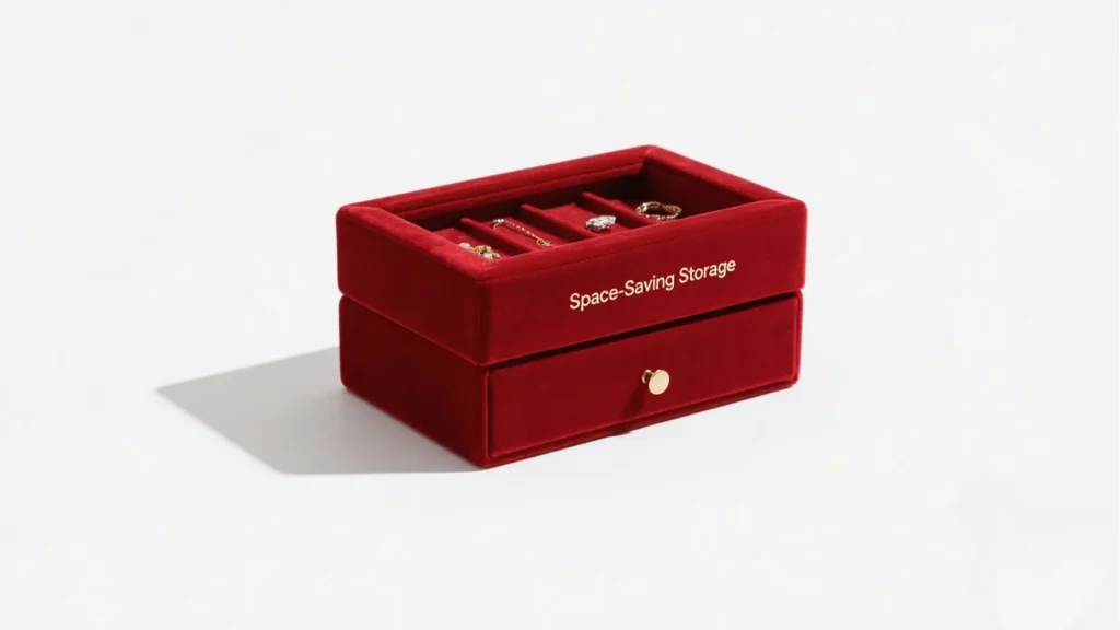red velvet multi compartment box
