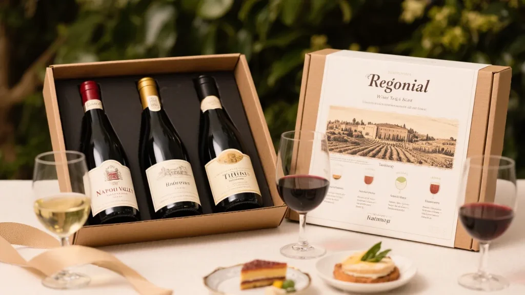 regional wine tasting gift box