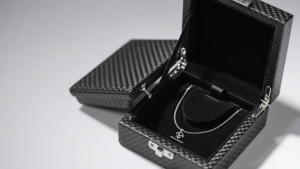 richpack jewelry box hinge leather exterior