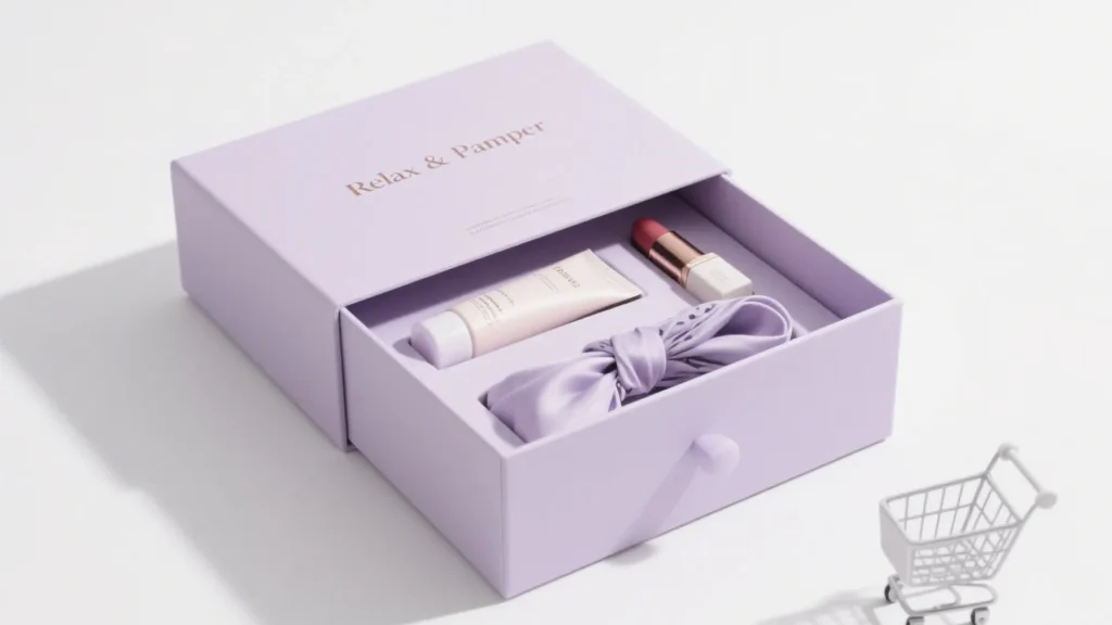 richpack purple beauty kit giftbox