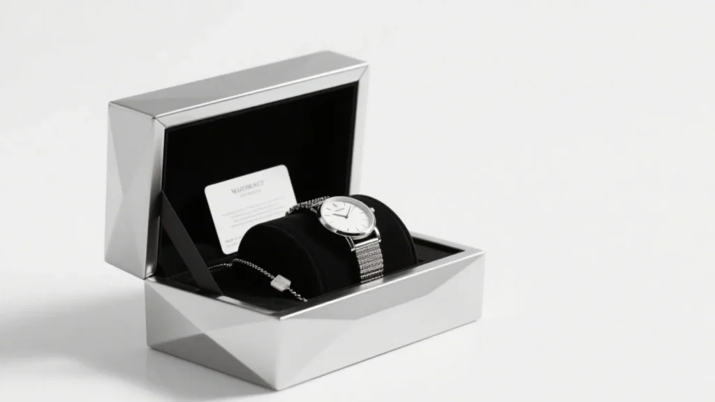 richpack silver watch womens display