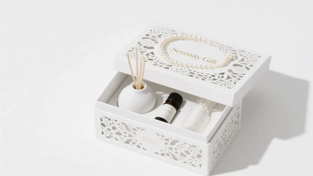 richpack white lace fragrance box