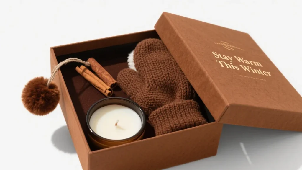 richpack winter velvet gift box cinnamon candle
