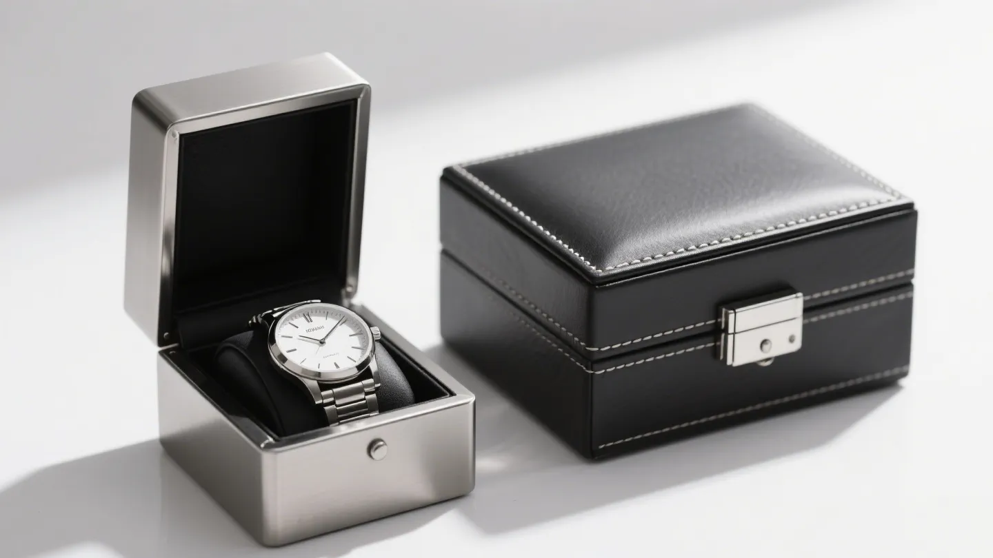 richpck black high end jewelry box for man