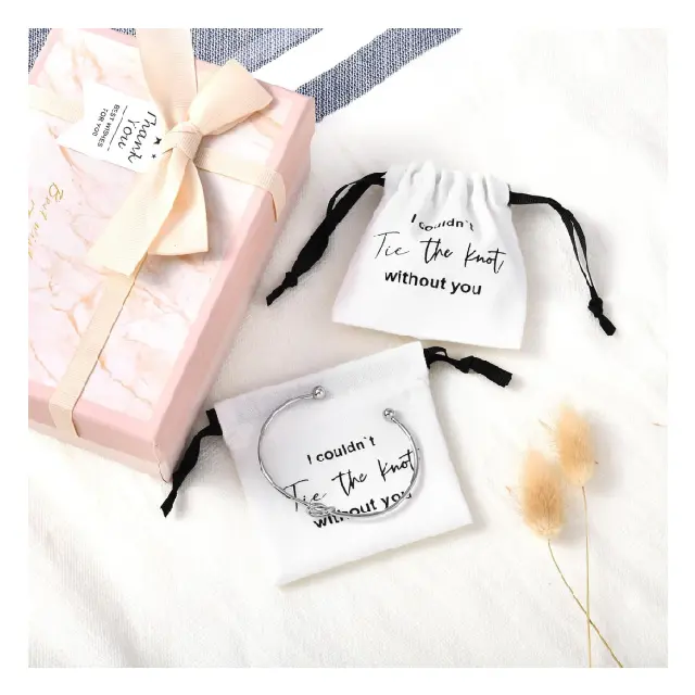 Small Jewellery Gift Bags | Orange Polyester Transitional Packaging – Richpack - small bracelet bags 3