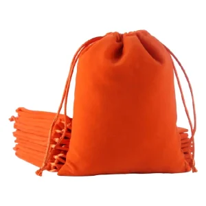 Small Jewellery Gift Bags | Orange Polyester Transitional Packaging – Richpack - small jewellery gift bags 2