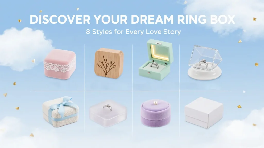 Guide to Engagement Ring Box Ideas: 20 Styles to Make Your Proposal Unforgettable - various style for engagement ring box