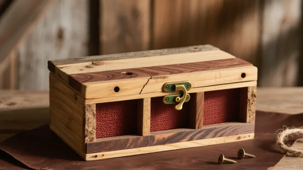 vintage style wooden jewelry box