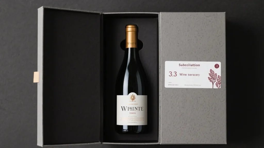 wine bottle gift box subscription voucher