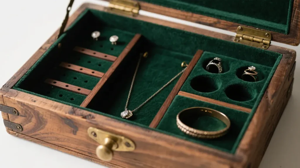 wooden box diy jewelry making kit