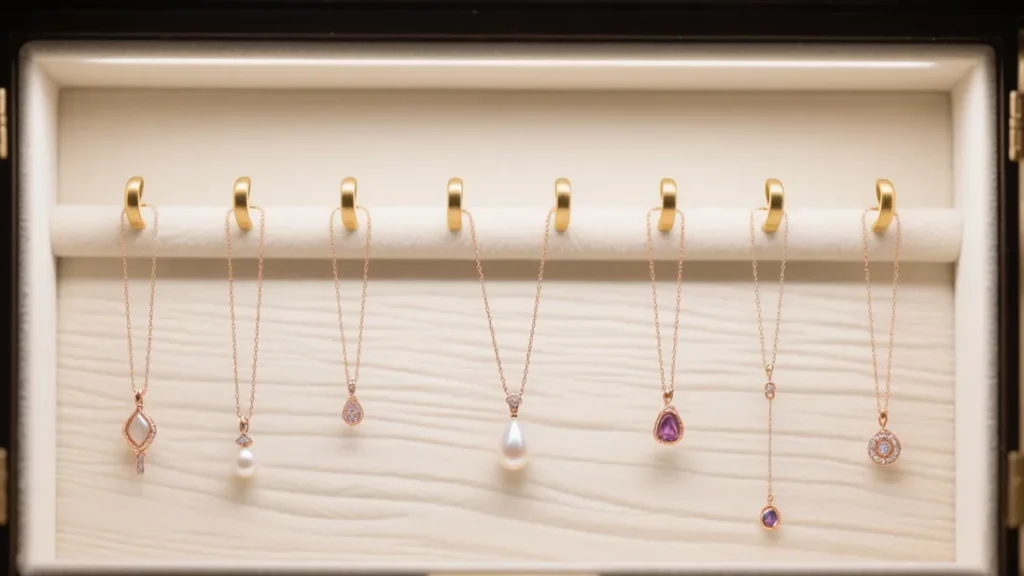 wooden box earring organizer stand