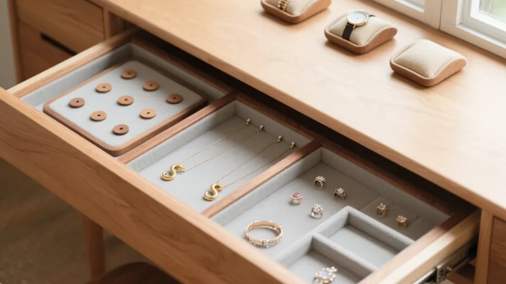 wooden box sliding drawer structure