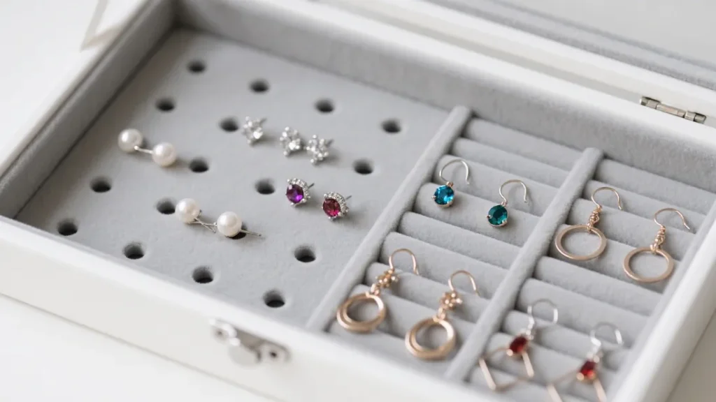wooden box small jewelry compartments