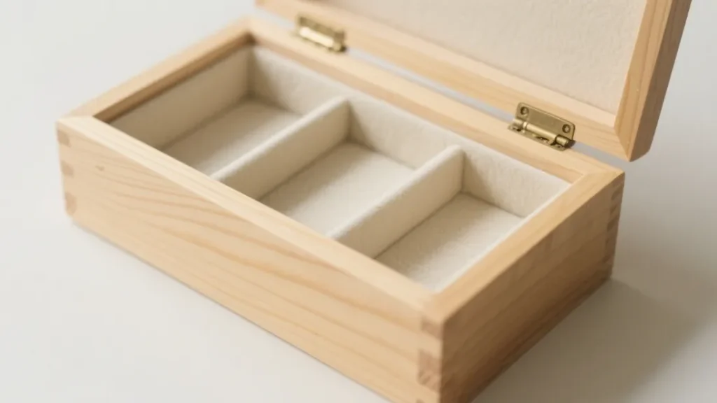 wooden box two layered storage