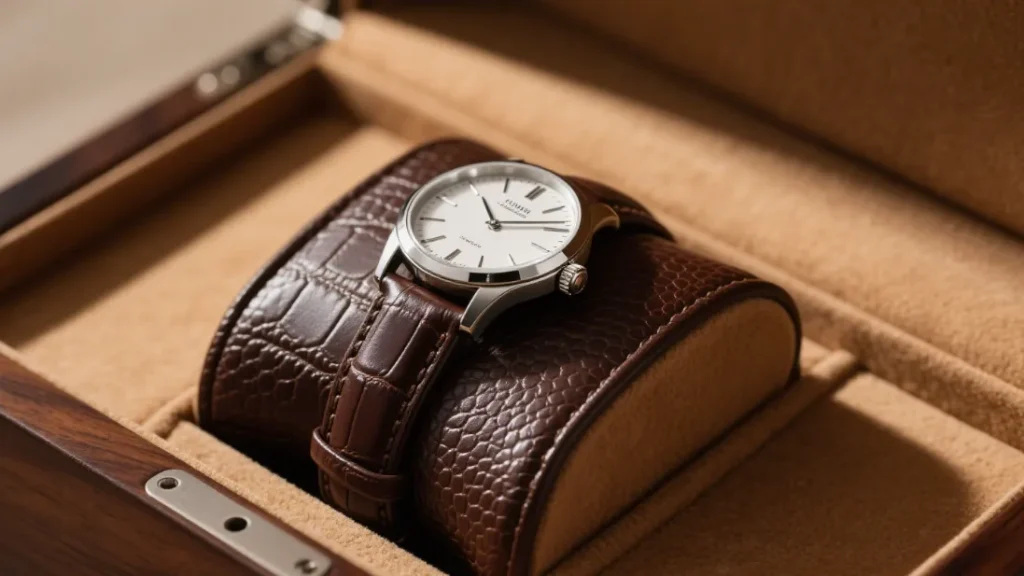 wooden box watch strap holder