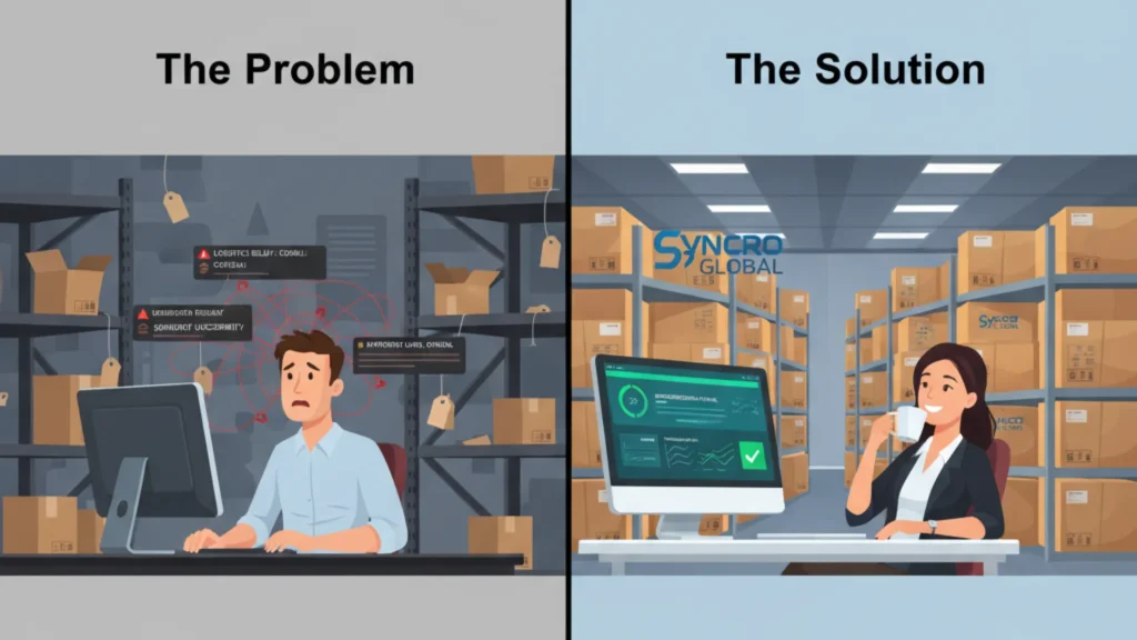 Jewelry packaging supply chain management solution infographic