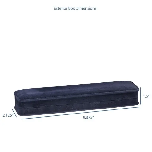 Suede Bracelet Box Navy Blue | Custom Luxury Jewelry Packaging – Richpack - Suede Bracelet Box 5