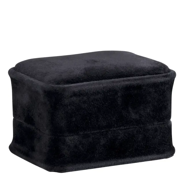 Suede Bracelet Box Navy Blue | Custom Luxury Jewelry Packaging – Richpack - Suede Double Ring Box 3