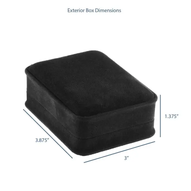 Suede Bracelet Box Navy Blue | Custom Luxury Jewelry Packaging – Richpack - Suede Long T Style Earring Box 5