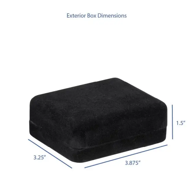 Suede Universal Box Black | Luxury Jewelry Packaging & Custom Display Solutions – Richpack - Suede Universal Utility Box 5
