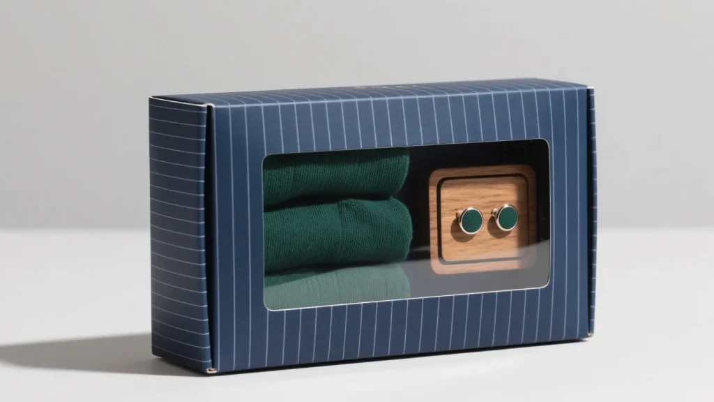 blue patterned monthly box for men