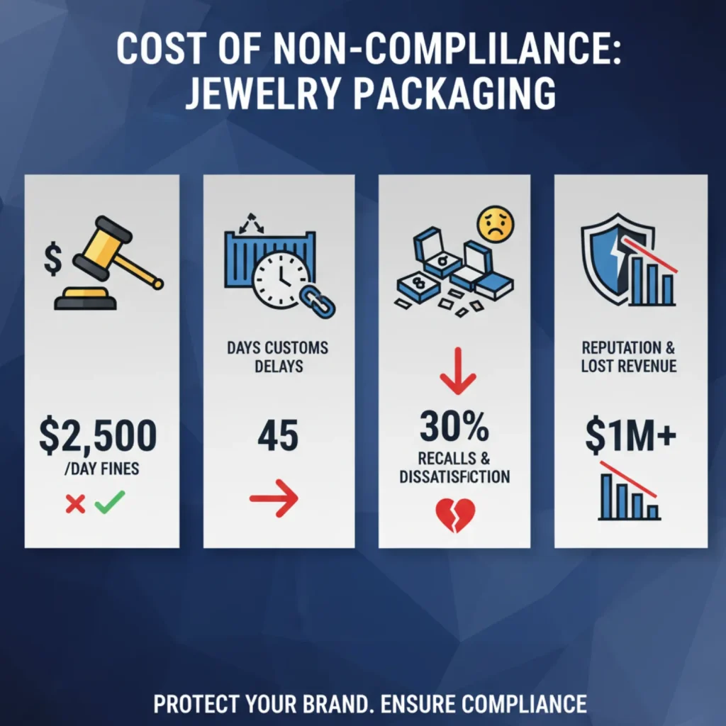 cost of non compliance jewelry packaging
