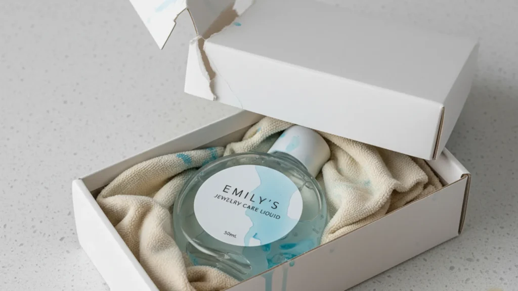 jewelry care kit functional packaging leaks and damage
