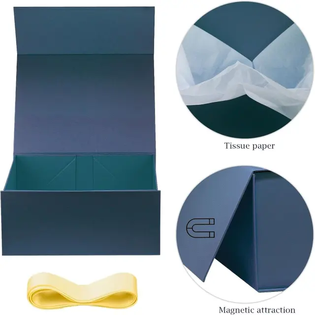Large Gift Boxes Gentleman Blue | Anniversary & Event Packaging – Richpack - large gift boxes 2