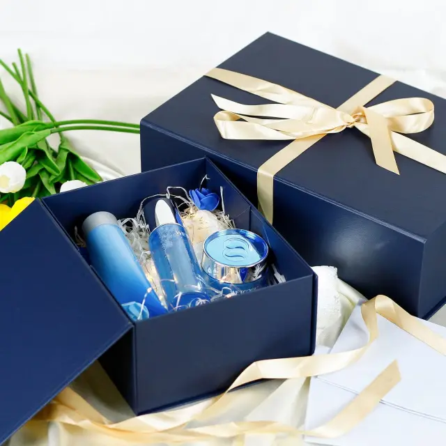 Large Gift Boxes Gentleman Blue | Anniversary & Event Packaging – Richpack - large gift boxes 5