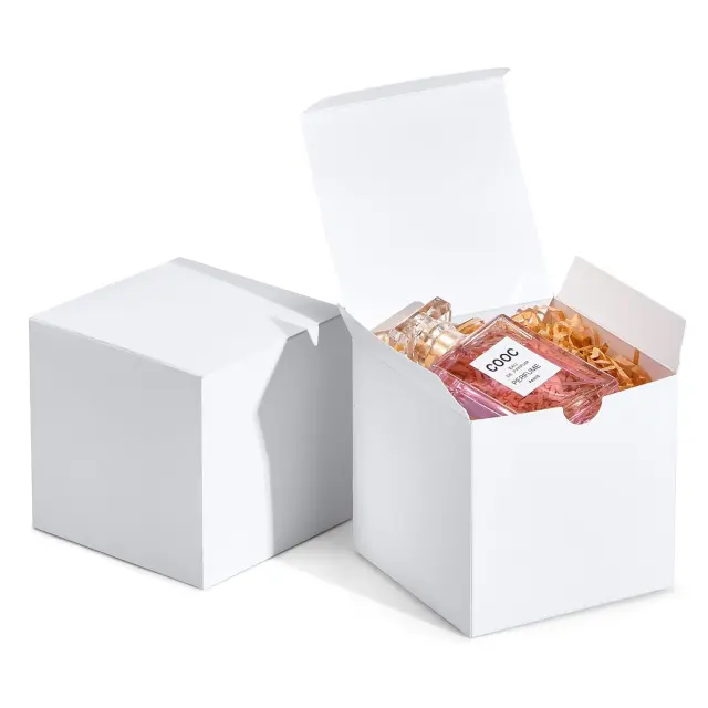 Little Present Boxes Pearl White Paper 3x3x3 | Custom Jewelry & Event Packaging – Richpack - little present boxes 1